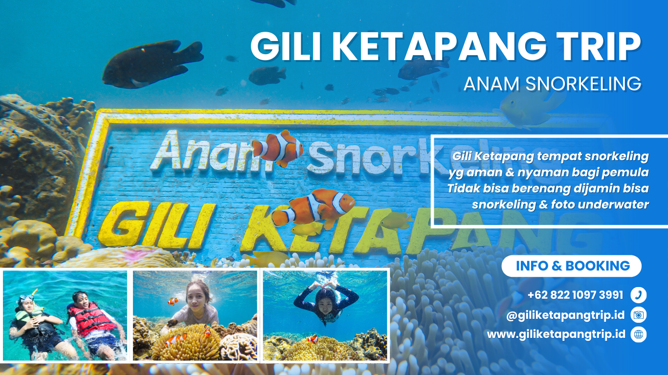 gili ketapang trip anam snorkeling